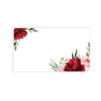 Place card template