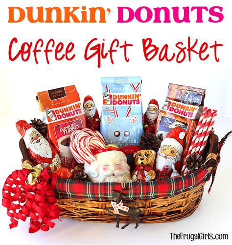 This is a sponsored conversation written by me on behalf of Dunkin’ Donuts® . The opinions and text are all mine.  On the hunt for the perfect gift to give this year for the coffee lovers on your list Dunkin Donuts Gift Basket, Donut Gift Basket, Class Mom, Coffee Basket, Baking Spices, Donut Gifts, Best White Elephant Gifts, Coffee Gift Basket, Golf Christmas Gifts