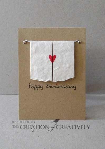 Adorable anniversary card Paper Cards, Paper Crafts Magazine, Wedding Anniversary Cards, Anniversary Card, Creative Cards, Love Cards, San Valentino, Simple Cards, Happy Anniversary