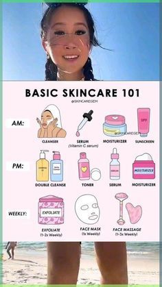 Basic Skin Care, Exfoliating Face Mask, Teen Skincare, Face Routine, Face Care Routine, Simple Skincare Routine, Basic Skin Care Routine, Perfect Skin Care Routine, Skin Care Order