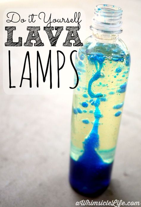 Homemade Lava Lamp, Vetenskapliga Experiment, Uppfostra Barn, Water Bottle Crafts, Empty Water Bottle, Alka Seltzer, Diy Science Experiments, Kid Science, Lava Lamps