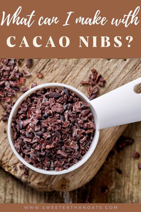 How to use cacao nibs in cooking Easy Truffle Recipe, Cacao Powder Recipe, Cacao Nibs Recipes, Healthy Cocoa, Truffle Recipe Easy, Vegan Truffles, Cacao Recipes, Easy Truffles, Easy Sugar Cookies