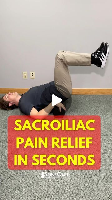 Dr. Michael Rowe | SpineCare on Instagram: "👉 Dr. Rowe shows the sacral roll exercise.  This can help quickly reduce tension, tightness, and stiffness across the pelvis and sacroiliac joints (SI joints). It’s easy to do, can be done at home, and may offer sacroiliac joint pain relief within seconds.  Let us know how it works for you!  #sacroiliacjoint #sacroiliacjointdysfunction #sijointdysfunction #sijoint #sijointpain #SpineCare #DrRowe" Dr Rowe, Michael Rowe, Exercise Workouts, Sciatica Exercises, Piriformis Syndrome, Sciatica Pain Relief, Sciatica Relief, Lower Back Pain Exercises, Reduce Tension