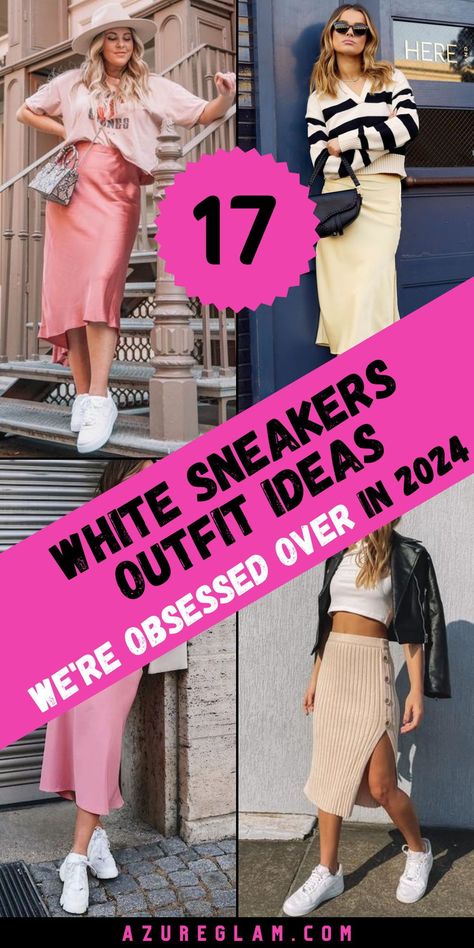 Make a fashion statement with our collection of 17 white sneakers outfit ideas curated for 2024. Whether you're dressing for the office or a weekend getaway, our versatile ensembles offer effortless style for every season. Transition seamlessly between summer and winter with our curated looks that showcase the timeless appeal of white sneakers. Step out in confidence with our fresh and trendy outfit ideas that are sure to impress. Outfits With White Sneakers Women, White Chunky Sneakers With Abzorb Midsole In Athleisure Style, Sporty White Platform Sneakers For Spring, On Sneakers Outfit, White Wedge Sneakers For Streetwear In Spring, Outfits With White Shoes, White Sneaker Outfits Women 2024, White Sneaker Outfits Women, Casual Outfits With Sneakers