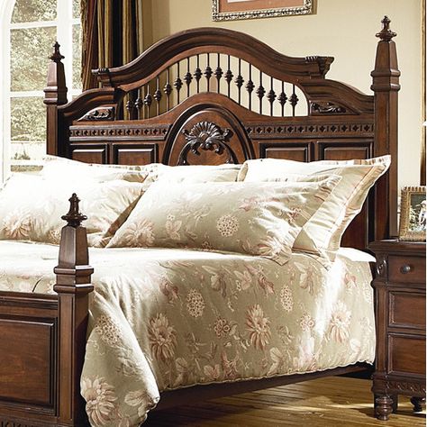 = Brown Wooden Bed, Small Bedroom Bed, Wooden King Size Bed, Bedroom Set Designs, Queen Headboards, Wood Bed Design, Southern Heritage, Wooden Bed Design, Slatted Headboard