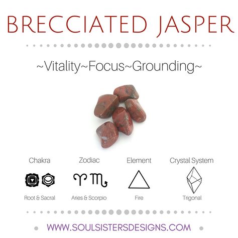 Brecciated Jasper Brecciated Jasper Crystal Meaning, Crystal Lattice, Brecciated Jasper, Crystal Uses, Crystal System, Metaphysical Healing, Spiritual Crystals, Gemstone Meanings, Blue Calcite