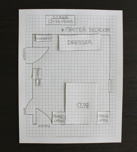 Room Layout to Scale with free printable graph paper How To Draw A Room Layout, How To Draw Room Design, How To Draw A Room, Room Outline, Farmhouse Condo, Room Layout Bedroom, Draw A Room, Bedroom Layout Design, Perspective Room