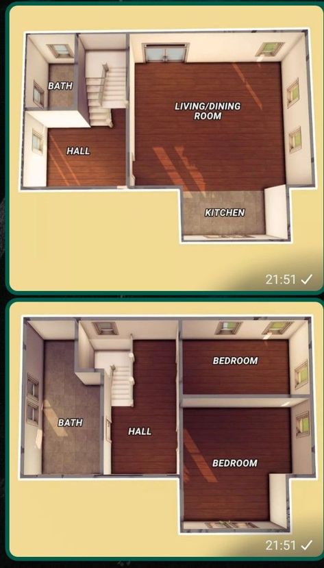 Sims 4 Hus, Casas The Sims Freeplay, Sims 4 Houses Layout, Fall Bloxburg, Sims Freeplay Houses, The Waiting Room, Small House Layout, Bangunan Minecraft, Sims 4 House Building