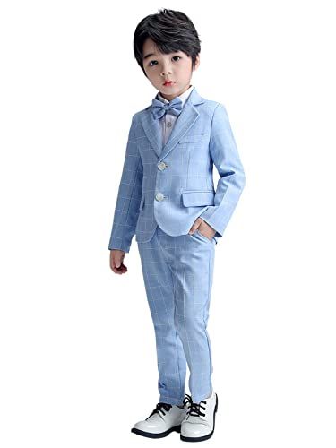 Plaid Suit Wedding, Blue Striped Suit, Wedding Ring Bearer Outfit, Page Boys, Wedding Ring Bearer, Bearer Outfit, Ring Bearer Outfit