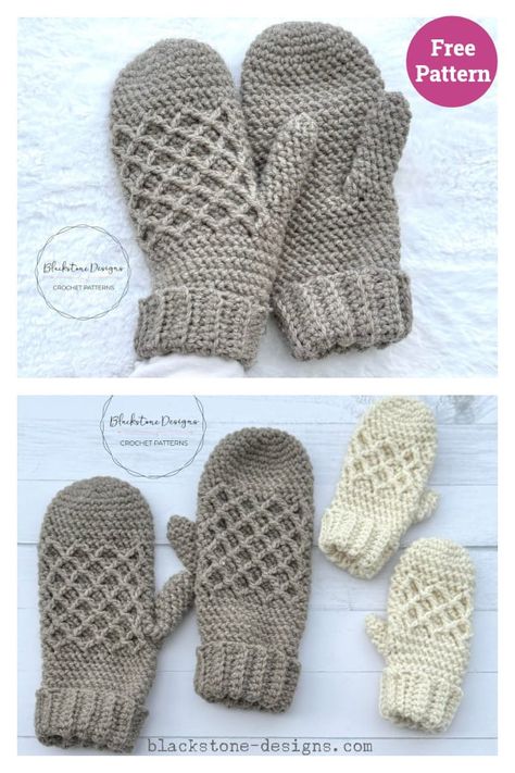 Tumbledown Mittens Free Crochet Pattern Quick Crochet Gifts, Crochet Mitts, Crochet Mittens Free Pattern, Crochet Mittens Pattern, Knitted Mittens Pattern, Crochet Gloves Pattern, Half Double Crochet Stitch, Crochet Mittens, Crochet Winter