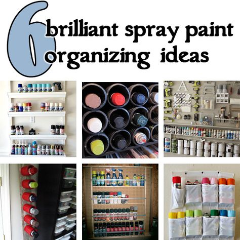 Basement Utility Room, Spray Paint Storage, Utility Room Designs, Best Spray Paint, Paint Organization, Basement Laundry Room, Diy Spray Paint, Art Supplies Storage, Hanging Shoe Organizer