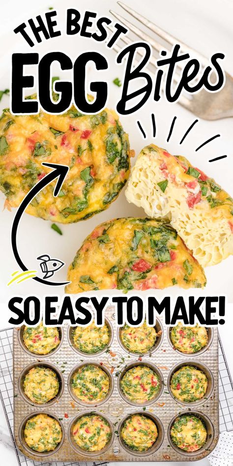 Egg Casserole Bites, Bariatric Recipes Egg Bites, Frozen Egg Bites Recipe, Egg Bake Bites, Homemade Egg Bites Healthy, Gina Livy Breakfast Ideas, Egg Bites For Kids, Egg Bites No Cheese, Easy Egg Bite Recipes