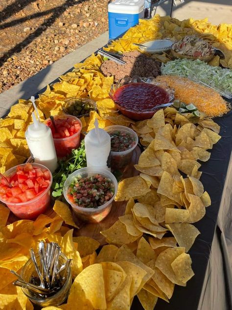 Taco Tuesday Dinner Party, Nacho Bar Reception, Taco Charcuterie Board Table, Birthday Nacho Bar, Nachos Bar Party, Nachos Table Party Ideas, Mexican Charcuterie Table, Nacho Charcuterie Table, Nacho Dump Table