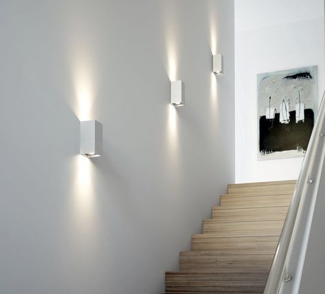 Luminaire Ikea, Staircase Wall Lighting, Stairs Lighting, Led Stair Lights, Stairwell Lighting, Stairway Lighting, Stair Lights, Led Landscape Lighting, Step Lighting Outdoor