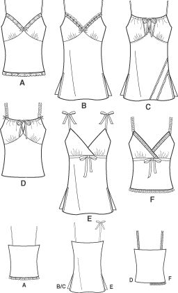 Y2k Tank Top Sewing Pattern, Diy Top Design, Different Tank Top Styles, Too Sewing Pattern, Aesthetic Tops To Sew, Sketches Of Tops, Diy Camisole Top, Slip Top Pattern, Sew Tank Top Pattern