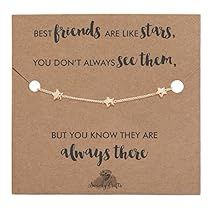 Special Sister Gifts, Best Friend Birthday Gifts, Unique Gifts For Sister, Birthday Gift For Best Friend, Soul Sisters Gifts, Best Friend Bracelet, Good Friends Are Like Stars, Friend Bracelet, Best Friend Bracelets