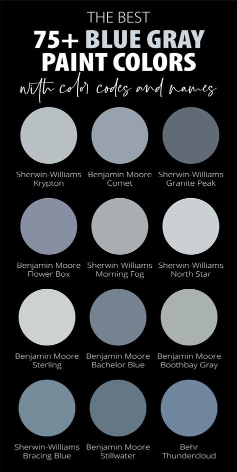 Dive into our blog post, The Best Blue Gray Paint Colors, and discover which shade resonates with you. Trust us, by the end of it, you'll be ready to turn your home into a masterpiece that exudes the perfect feeling of tranquility and style. Bedroom Paint Colors Blue, Greyish Blue Paint, Behr Blue, Street Bedroom, Energy Colors, Colors For Home, Gray Paint Colors, Blue Gray Paint Colors, Blue Gray Paint