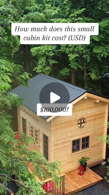 Bunkie Life on Instagram: "How much did you think it cost?

If you want to check out our other models visit bunkielife.com

#logcabin #fyp #extraspace #guesthouse #sheshed #viral #nope" Bunkie Life, Bunkie Ideas, Lincoln Logs, December 3rd, Cabin Kits, She Sheds, Small Cabin, Cabins And Cottages, Tiny Homes