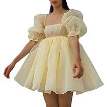 Puffy Short Dresses, Mini Princess Dress, Prom Short Dresses, Short Puffy Dresses, Tulle Princess Dress, Dresses For Juniors, Dress Square Neck, Puffy Dresses, Dress Flowy