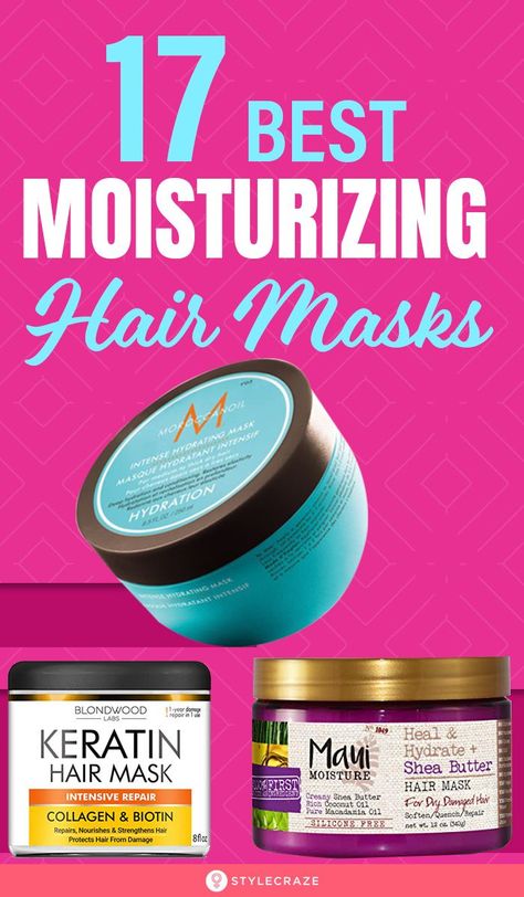 17 Best Moisturizing Hair Masks: While we all love styling our hair, constant styling can damage the tresses and lead to breakage. Factors like pollution and other harsh environmental stressors end up making your hair dull, dry, and lifeless. This is where moisturizing hair masks can help. #HairMask #Haircare #HaircareTips Sheamoisture Hair Mask, Best Cheap Hair Mask, Hair Masks For Natural Hair, Hair Masque For Damaged Hair, Dry Hair Mask Deep Conditioning, Hair Mask For Color Treated Hair, Best Hair Repair Mask, Best Hair Masks For Dry Hair, Best Hydrating Hair Mask