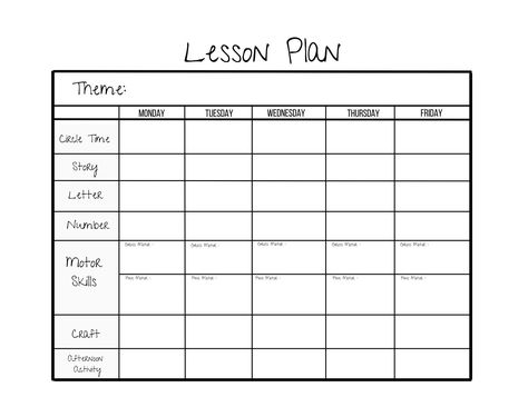 Excited to share the latest addition to my #etsy shop: Simple Weekly Lesson Plan Template-Preschool/Kindergarten-Instant Download-PDF-Printable https://etsy.me/3tq1Teo Toddler Lesson Plans Template, Preschool Weekly Lesson Plans, Curriculum Template, Blank Lesson Plan Template, Daycare Lesson Plans, Weekly Lesson Plan, Preschool Lesson Plan Template, Weekly Lesson Plan Template, Lesson Plan Format