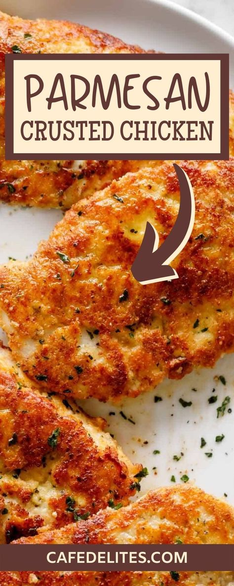 Crusted Chicken Recipes, Low Carb Low Fat Recipes, Chicken Breast Recipes Easy, Parmesan Crusted Chicken, Parmesan Crusted, Low Carb Diet Recipes, Crusted Chicken, Low Carb Dinner Recipes, Keto Recipes Dinner