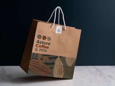 Paper Bag Design Packaging, Paper Bag Design Branding, Paper Bag Branding, Food Bag Design, Packaging Bag Design, Carry Bag Design, Shopping Bag Illustration, Bag Packaging Design, Bag Branding