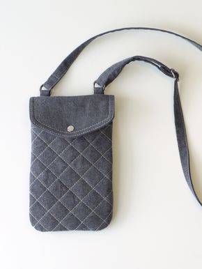 Cross Body Bag Pattern Free, Phone Bag Diy, Phone Bag Pattern, Crossbody Bag Diy, Pouch Ideas, Pochette Portable, Cross Body Bag Pattern, Mobile Pouch, Leather Phone Pouch