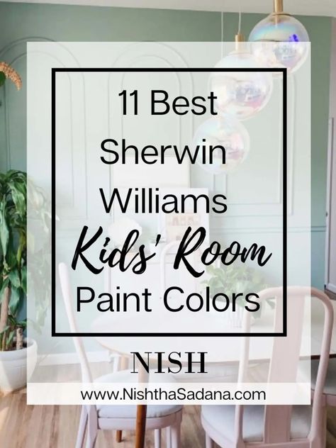 Boys Bedroom Paint Color, Bedroom Paint Colors Sherwin Williams, Kids Bedroom Paint Colors, Girls Room Paint Colors, Girls Bedroom Paint Colors, Boys Room Paint Colors, Playroom Paint Colors, Kids Bathroom Paint, Kids Room Paint Colors