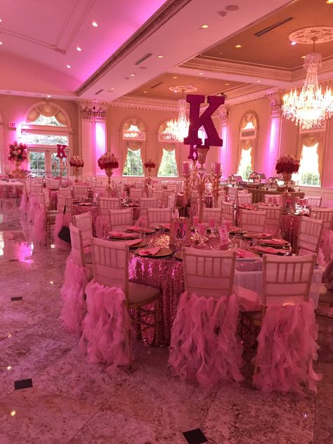 Dessert Table Pink, Sweet Sixteen Party Themes, Sweet 16 Party Planning, Princess Sweet 16, Sweet 16 Party Themes, Quinceanera Theme, Sweet 15 Party Ideas Quinceanera, Sweet 15 Party Ideas, Blue Quinceanera