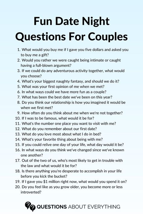 list of 20 date night questions Date Night Questions, Deep Conversation Topics, Questions For Couples, Intimate Questions, 21 Questions, Romantic Date Night Ideas, Couple Activities, Cute Date Ideas, Relationship Lessons