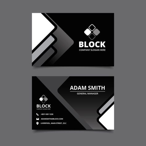 Monochrome business cards | Free Vector #Freepik #freevector #ready-print #company-identity #business-set #visit Stationery Design Inspiration, Medical Business Card, Food Business Card, Stationery Business Card, Restaurant Business Cards, Free Business Card Design, Foil Business Cards, Vertical Business Cards, Simple Abstract