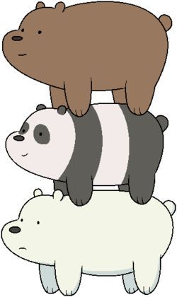 Ice Bears, Image Stickers, Friends Image, We Bear, Friend Memes, We Bare Bears, Bare Bears, Animal Wallpaper, New Wallpaper