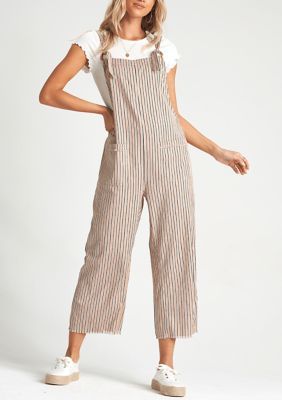 Billabong Run Wild Woven Overalls. Run wild and free in these carefree woven overalls from Billabong that feature minimal stripes for a casual look. Jumpsuit Outfits, Billabong Women, Cropped Jumpsuit, Denim Skirts, Striped Linen, Running Women, Tulum, Billabong, Uniqlo