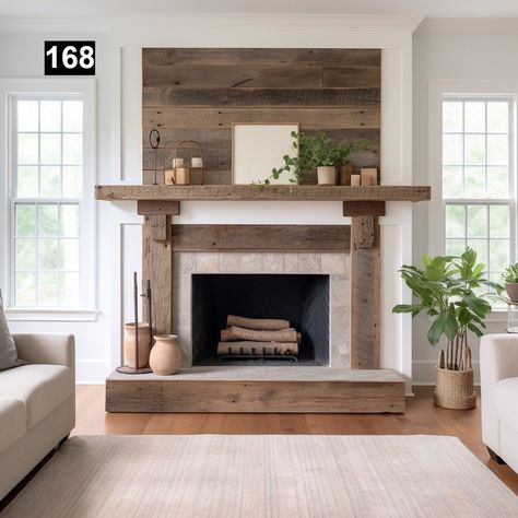 Please do not purchase a Mantel without first filling out the Quote Form and receiving a quote from us. Quote Form: https://form.jotform.com/240524957086059 Discover the Quintessence of Rustic Elegance: Mantels with Wooden Corbels by Anthony Shields & Sons Inc. Each mantel we craft is a celebration of rustic elegance, brought to life through the character-rich beauty of reclaimed wood beams. These mantels are not just pieces of wood; they are storied artifacts, lovingly transformed into the hear Wood Beam Fireplace, Beam Fireplace, Reclaimed Wood Mantel, Reclaimed Wood Beams, Build A Fireplace, Wooden Corbels, Wood Beam, Farmhouse Fireplace, Rustic Fireplaces