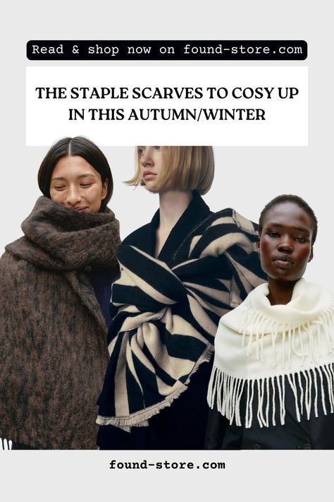 A cosy scarf is an absolute winter wardrobe staple. From autumn to winter and back out again, a stylish winter scarf will keep you toasty and help transition your outfits. Whether you're after a classic cashmere scarf to go with everything, or a playful animal print to spice up your look, we have got you covered. These are the best winter scarves on offer for 2022, so click the link to see where to shop them! Cashmere Scarf Outfit, Aw 23, Zara Scarf, Edge Scarf, Mohair Scarf, Scarf Trends, Color Block Scarf, Winter Scarves, Animal Print Scarf