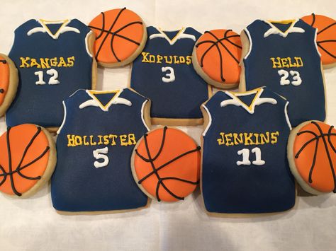 Basketball Jersey Cookies Basketball Jersey Cookies, Homecoming Cookies, Jersey Cookies, Basketball Pics, Basketball Cookies, Basketball Baby Shower, Sports Cookies, Boy Cakes, Basketball Cake