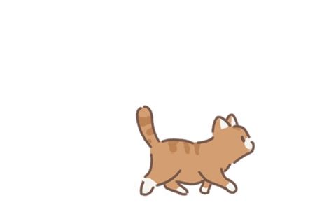 Notion Cat Icon, Cat Walking Drawing Reference, Cats Running Drawing, Cat Walking Illustration, Cat Knocking Things Over Drawing, Cat Walking Animation, Cat Running Drawing, Cat Walking Drawing, Cat Illustration Simple