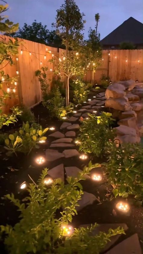 "Discover the beauty of a modern garden aglow with stylish lighting! Explore innovative ideas, chic fixtures, and the perfect ambiance to elevate your outdoor space. Let the magic of light transform your garden into a radiant sanctuary. ✨🌿 #LightModernGarden #OutdoorDesign #GardenIllumination" Casa Country, Backyard Renovations, Backyard Remodel, Diy Backyard Landscaping, Backyard Lighting, Backyard Inspiration, Outdoor Decor Backyard, Backyard Inspo, Garden Yard Ideas