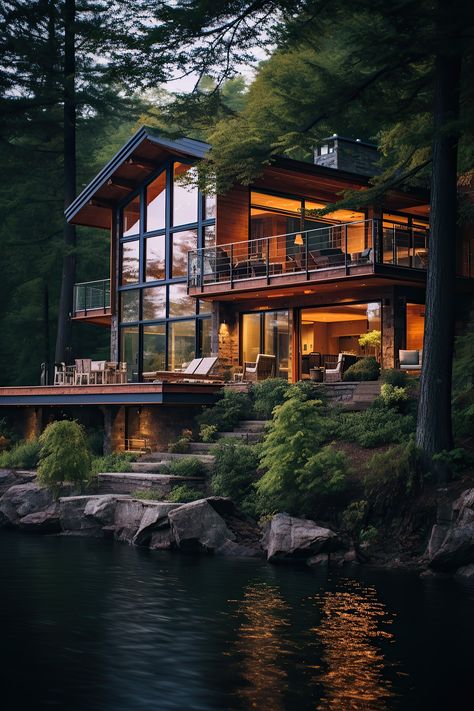 Casa Vintage, Forest House, Interior Home, Dream House Exterior, House Goals, Home Design Decor, Cabin Homes, Cabins In The Woods, Design Styles