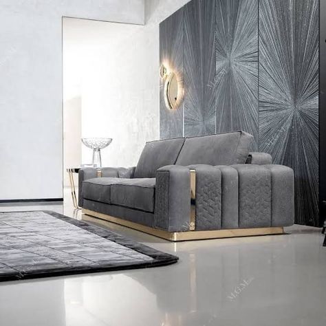 State line panel sofa Luxury Furniture Sofa, Luxury Sofa Design, Corner Sofa Design, Modern Sofa Living Room, Modern Sofa Designs, Set Sofa, Living Room Sofa Design, Sofa Set Designs, Sofa Sets