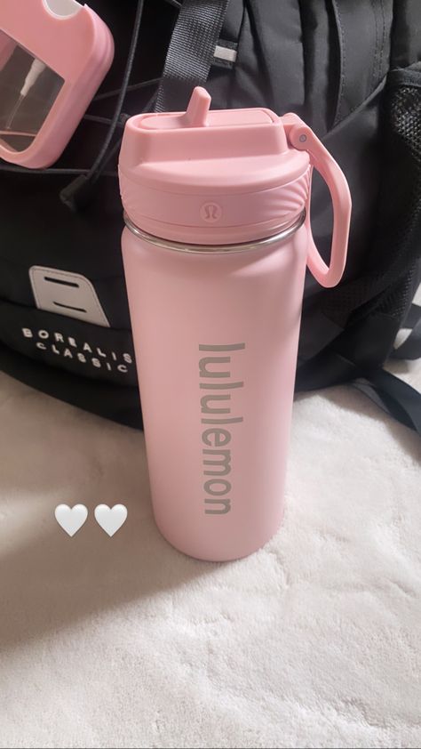 Pink Lulu Lemon Wallpaper, Lululemon Water Bottle Pink Aesthetic, Lululemon Bottle Pink, Cute Pink Water Bottle, Lululemon Water Bottle Aesthetic, Pink Water Bottle Aesthetic, Pink Lululemon Water Bottle, Lululemon Bottle, Bottles Aesthetic