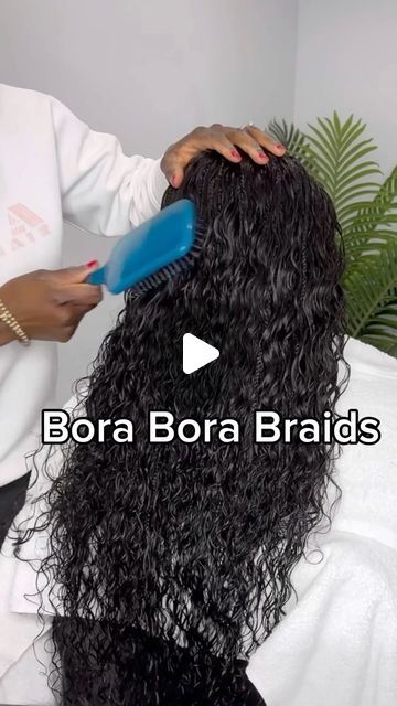 Front Braid Back Sew In Hairstyles, Bora Knotless Braids, Boho Braid Maintenance, Wavy Human Hair Braids, Natural Hairstyles For Beach Vacation, Hairstyles For Bridal Shower Guest, Invisible Braids With Human Hair, Wet And Wavy Sew In With Braids, Micro Human Hair Braids