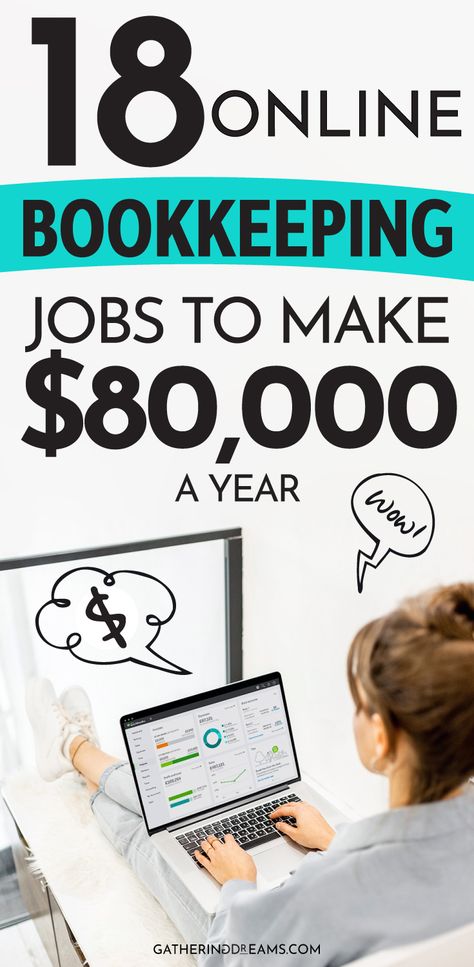 Are you looking for a work from home job? Have you though about becoming a bookkeeper? You can make up to $80,000 a year without a degree! Check out the best places to find a bookkeeping job online! Book Keeping Jobs From Home, Bookkeeping Side Hustle, Bookkeeping Jobs From Home, Remote Bookkeeping Jobs, How To Start A Bookkeeping Business From Home, Remote Accounting Jobs, How To Find Remote Jobs, Virtual Bookkeeping Business, Work From Home Business Ideas