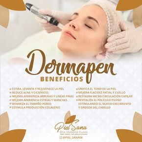 Piel Sana (Dra. Roberta Pujols) - Dermapen Beneficios on Behance Dermapen Microneedling, Medical Esthetician, Beauty Skin Quotes, Skin Moles, Derma Pen, Facial Spa, Skin Tips, Facial Care, Esthetician