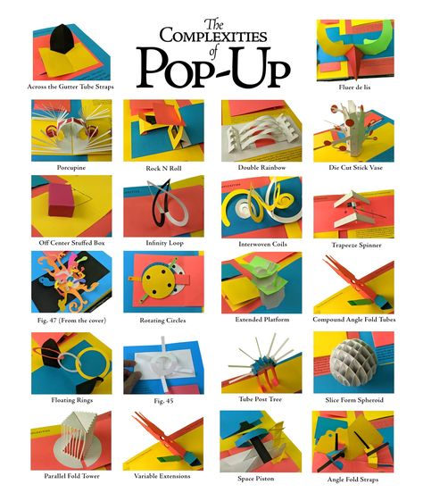 The Complexities of Pop Up: David A. Carter, James Diaz + Free Shipping Diy Pop Up Book, Arte Pop Up, Diy Pop Up Cards, Classe D'art, Libros Pop-up, Pop Up Art, 3d Paper Art, Paper Engineering, Paper Pop