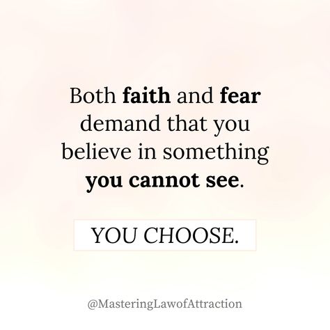 Faith and fear both ask us to believe in the unseen—the choice is yours. 🌌 Choose faith over fear, and watch as your beliefs pave the way to possibilities. Believe in your vision, your strength, and the bright future ahead. ☀️ Faith And Fear Both Demand, Faith Over Fear Bible Verse, Believe Quotes Faith, Choose Faith Over Fear, Provoke Quotes, Future Quotes, Fear Quotes, Faith > Fear, The Choice Is Yours