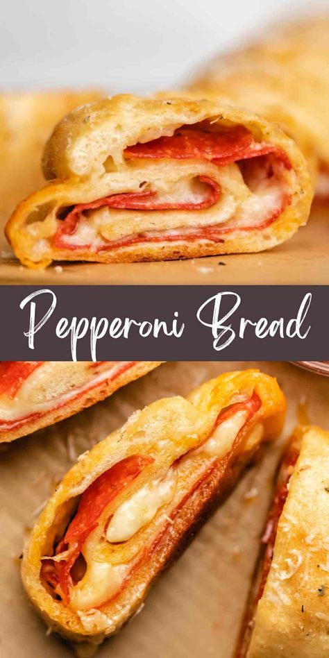 Pepperoni Cheese Bread, Pepperoni Bread Recipe, Homemade Pepperoni Rolls, Casserole Pizza, Pepperoni Rolls Recipe, Pizza Appetizer, Pizzas Recipe, Pepperoni Bread, Pepperoni Recipes