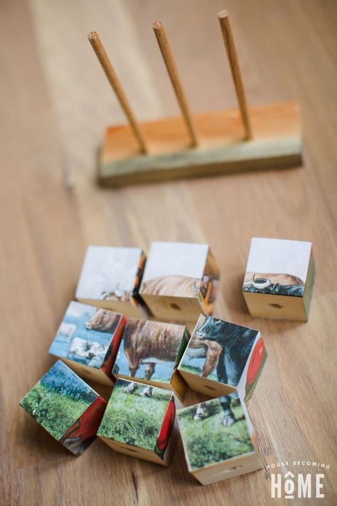 Diy Art Projects Canvas, Wood Puzzles Diy, Wood Blocks Diy, Wooden Block Puzzle, Stacking Wood, Montessori Diy, Block Puzzle, Scrap Wood Crafts, Wood Pile