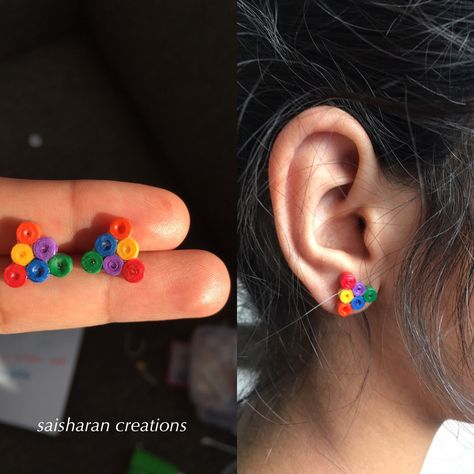 quilling studs Paper Quilling Stud Earrings, Quilling Jewellery Ideas, Quilling Jewelry Ideas, Quilling Studs, Quilling Pattern, Paper Quilling Earrings, Quilling Letters, Neli Quilling, Paper Quilling For Beginners